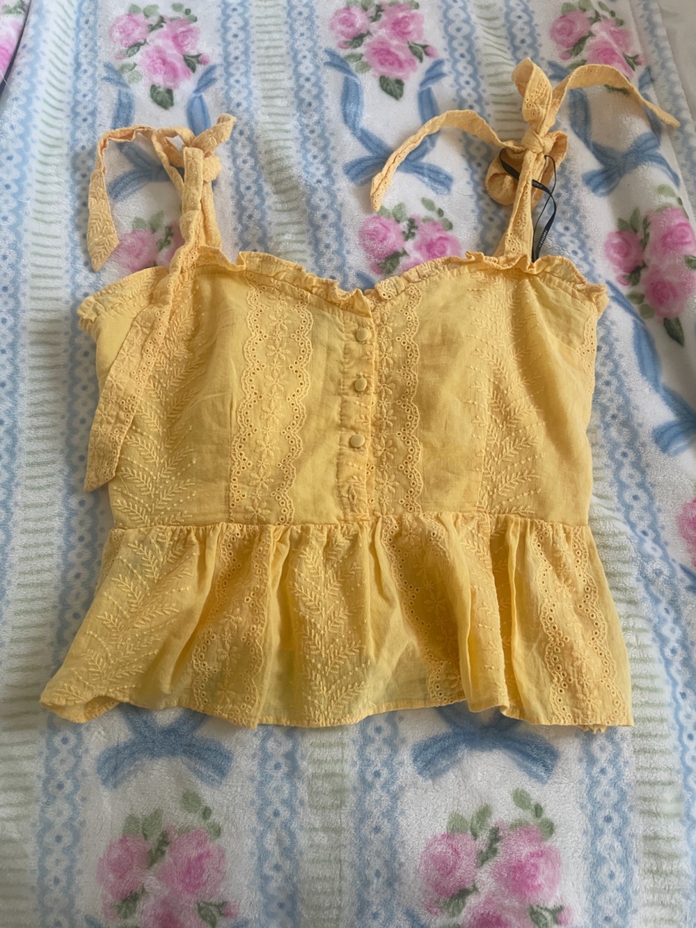 Forever 21 Soft Peach Lace Tank Top